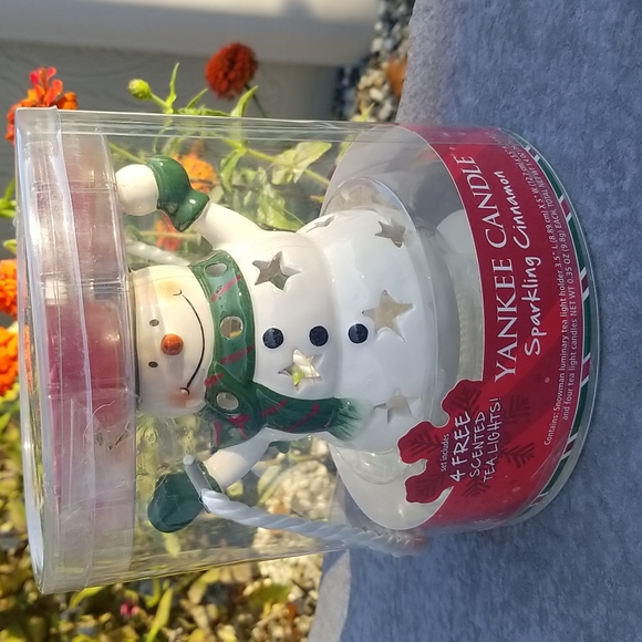 Yankee Candle Accents Yankee Candle Snowman Luminary Tea Light
